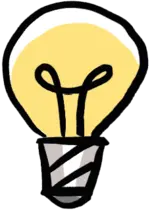 © Daniel Jennewein / RKW Kompetenzzentrum Projektmanagement Tools: Glühbirne steht für Projektidee